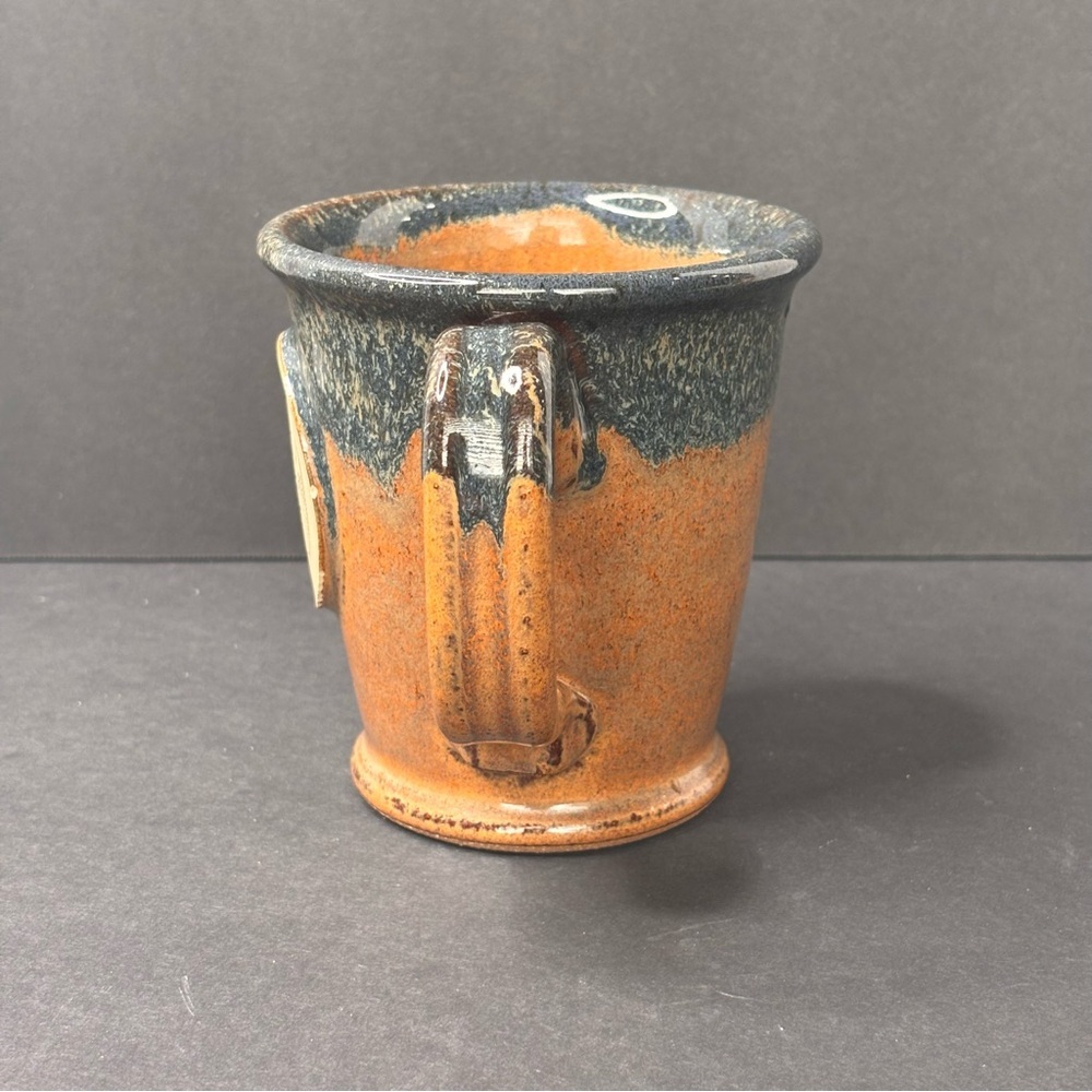Sunset Hill Stoneware Brown Blue Drip Glazed Naperville Riverwalk Art Pottery - Picture 2 of 8